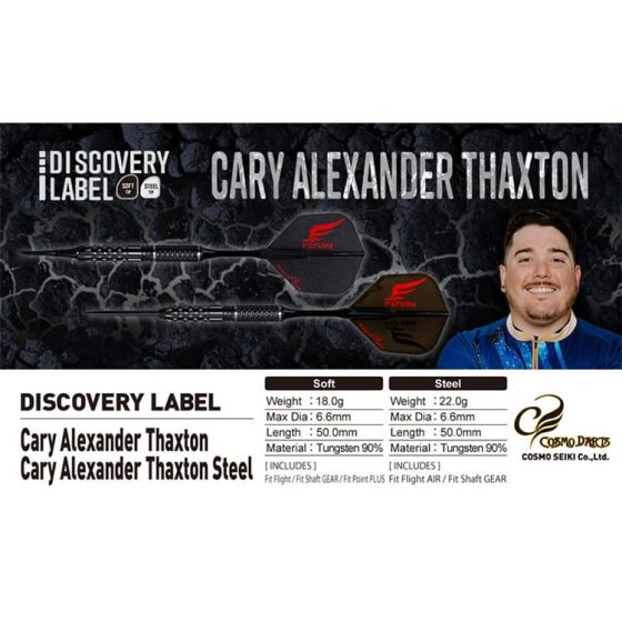 COSMO DARTS DISCOVERY LABEL Cary Alexander Thaxton Model [2BA