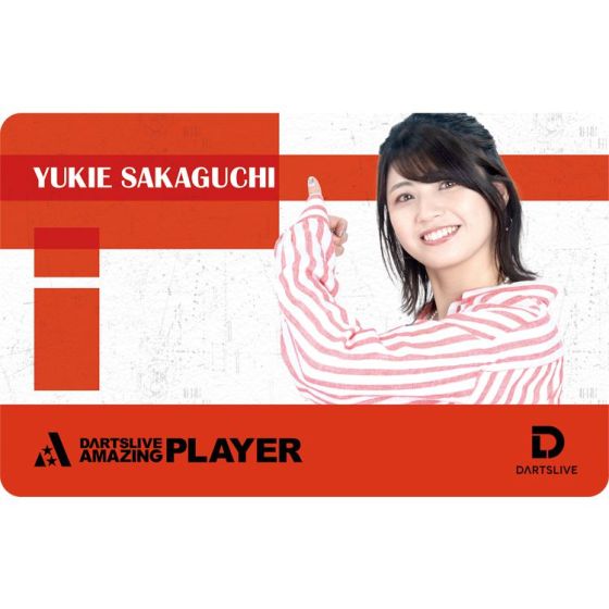 DARTSLIVE PLAYER GOODS V3 坂口優希惠 (Yukie Sakaguchi) Card DARTSLIVE PLAYER GOODS V3 坂口優希惠 (Yukie Sakaguchi) Card