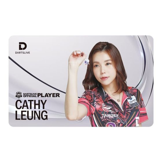 DARTSLIVE PLAYER GOODS V4 Cathy Leung Model Card and Metal Plate