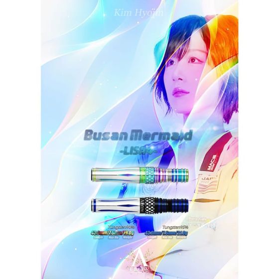 DYNASTY A-FLOW Busan Mermaid LISA4 19g Darts Barrel