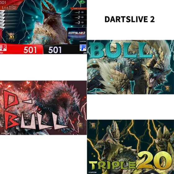 MONSTER HUNTER 20th ANNIVERSARY COLLABORATION DARTS SET Zinogre