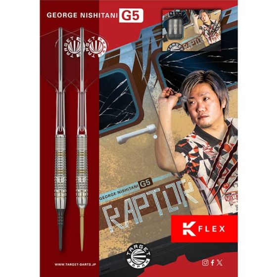 【美品】TARGET RAPTOR G5 【SP21g】 Target Japan George Nishitani Raptor G5 Swiss Point 90% Darts
