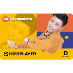 Limited DARTSLIVE PLAYER GOODS V3 山形明人 (Akito Yamagata) Card (arriving in 2-4 days)