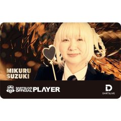 Limited DARTSLIVE PLAYER GOODS V3 鈴木未來 (Mikuru Suzuki) Card