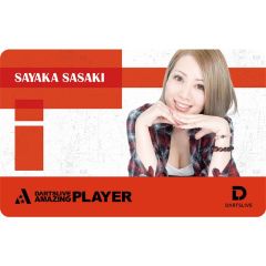 Limited DARTSLIVE PLAYER GOODS V3 佐々木沙綾香 (Sayaka Sasaki) Card