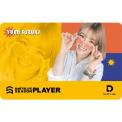 Limited DARTSLIVE PLAYER GOODS V3 鈴木優美 (Yumi Suzuki) Card