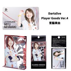 Limited DARTSLIVE PLAYER GOODS V4 宮脇実由 (Miyu Miyawaki) Model Card and Metal Plate