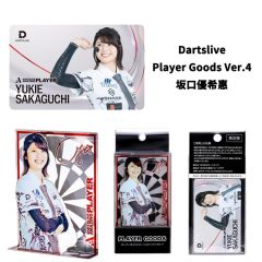 Limited DARTSLIVE PLAYER GOODS V4 坂口優希惠 (Yukie Sakaguchi) Model Card and Metal Plate