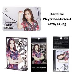 Limited DARTSLIVE PLAYER GOODS V4 Cathy Leung Model Card and Metal Plate