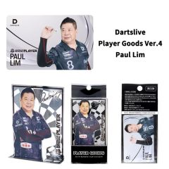 Limited DARTSLIVE PLAYER GOODS V4 Paul Lim Model Card and Metal Plate