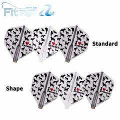 "Fit Flight AIR" COSMO DARTS Printed Series I LOVE DOGS MIX [Standard/Shape]