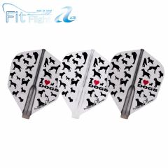 "Fit Flight AIR" COSMO DARTS Printed Series I LOVE DOGS MIX [Standard/Shape]-Shape