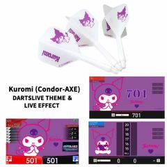 "Limited" "TRiNiDAD" CONDOR AXE Sanrio characters Flight with DARTSLIVE THEME ＆ LIVE EFFECT - Kuromi
