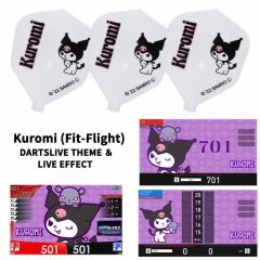 "Limited" Fit Flight Sanrio characters Flight with DARTSLIVE THEME ＆ LIVE EFFECT - Kuromi