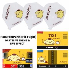 "Limited" Fit Flight Sanrio characters Flight with DARTSLIVE THEME ＆ LIVE EFFECT - PomPomPurin