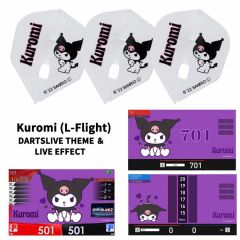 "Limited" Flight-L Sanrio characters Flight with DARTSLIVE THEME ＆ LIVE EFFECT - Kuromi